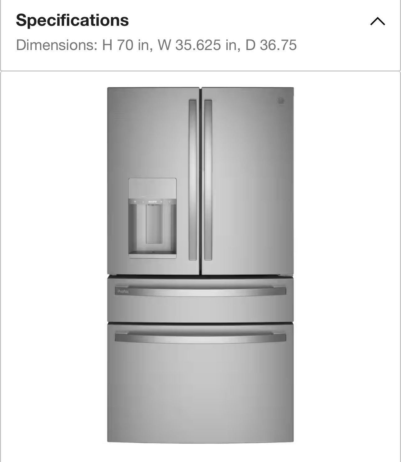 GE
Profile 27.9 cu. ft. Smart 4-Door French Door Refrigerator with Door-in-Door in Fingerprint Resistant Stainless Steel