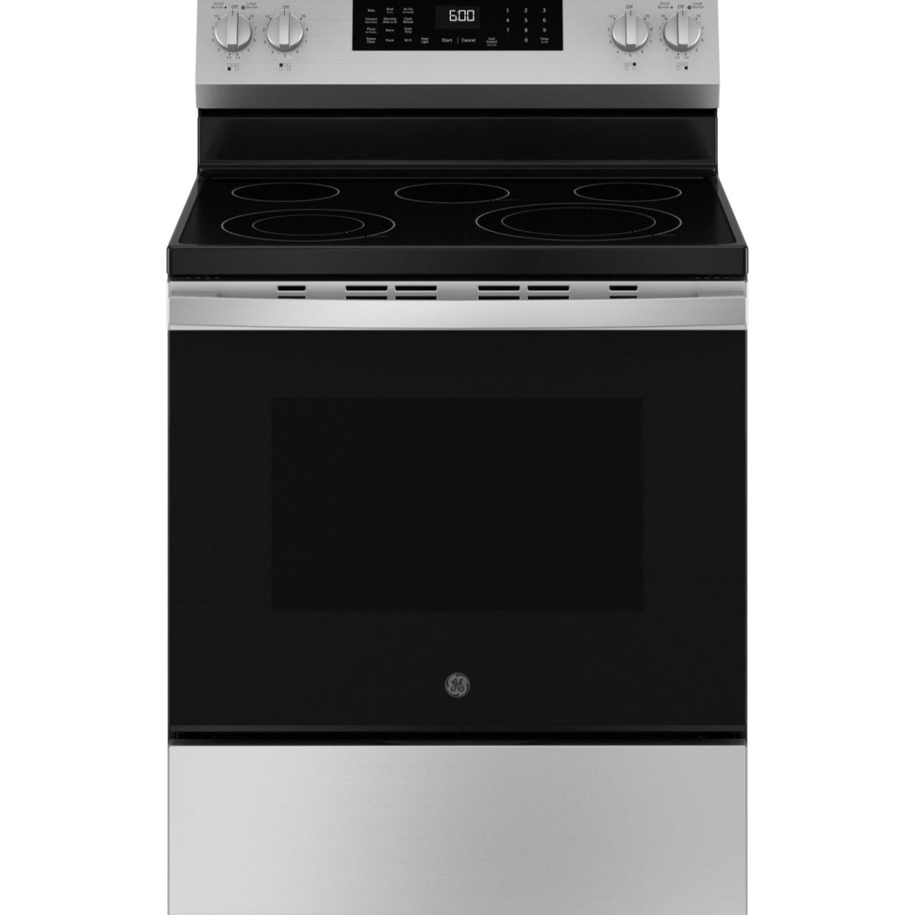 GE® 30" Free-Standing Electric Convection Range with No Preheat Air Fry and EasyWash™ Oven Tray